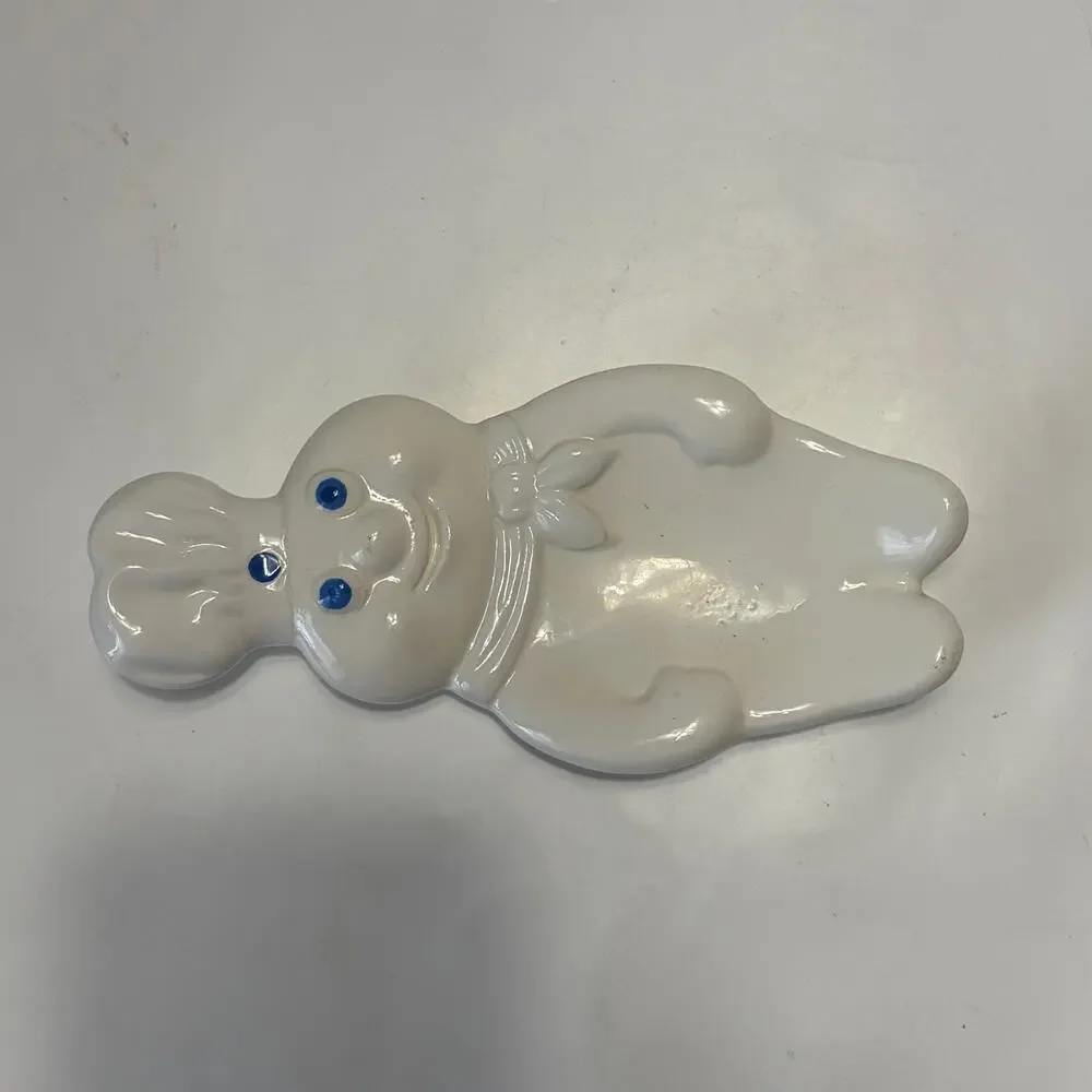 Vintage 1988 Pillsbury Doughboy Ceramic Spoon Rest Made in Taiwan Kitchen Decor